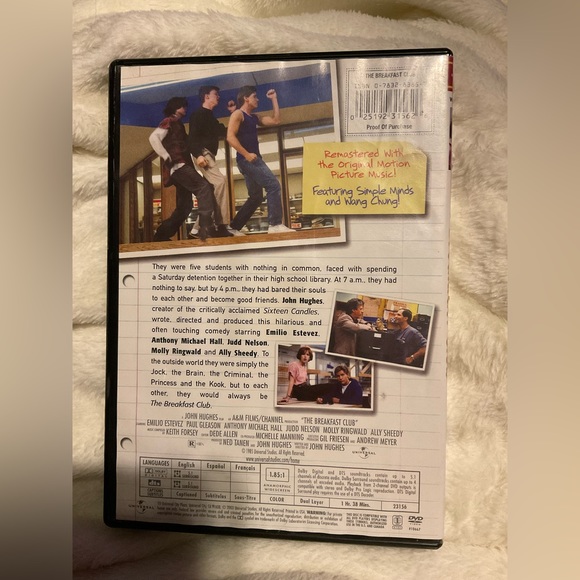 The Breakfast Club DVD - Picture 2 of 4